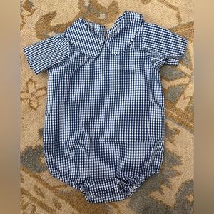 TBBC NWT Rockefeller Royal Mini Gingham Bubble 6-12 months